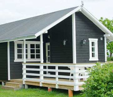 Luxury family cabin for 6 people, 30 m2 - close to the playground and pool